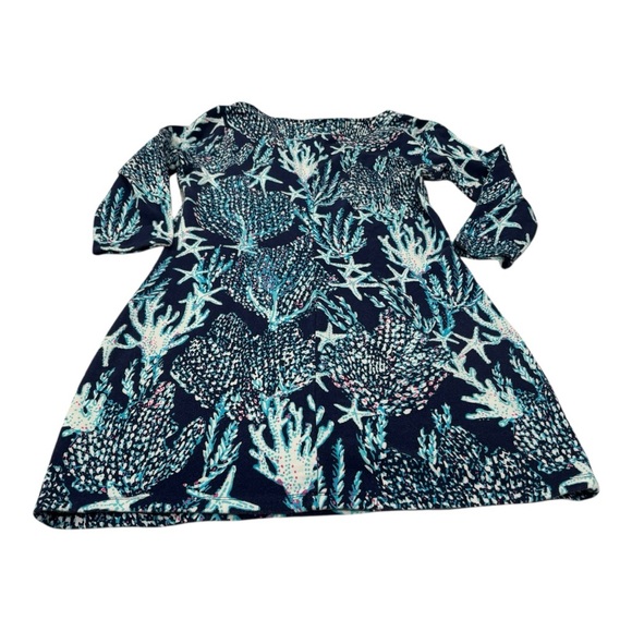 Lilly Pulitzer Floral Print Coverup with Pink and Green Accents - Picture 9 of 12